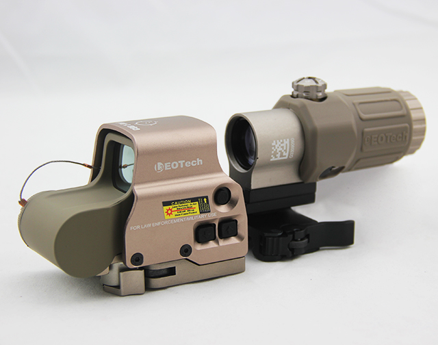 Holographic Hybrid 558 Sight II 65 MOA Circle with G33 3X Tan